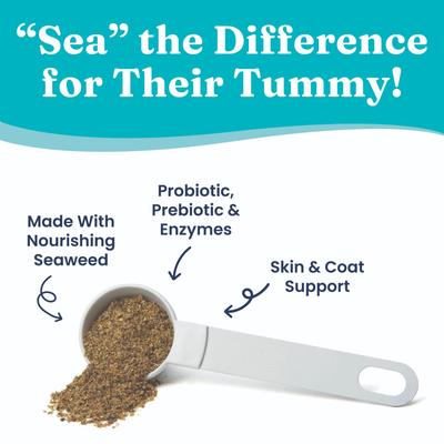 Show full view: Solid Gold SeaMeal Probiotic Powder Digestive Support Food Topper Supplement for Dogs & Cats, 3.5-oz jar slide 3 of 9