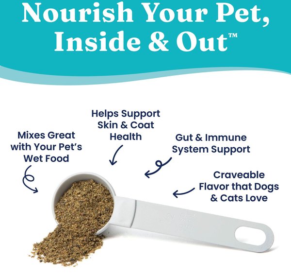 Show full view: Solid Gold SeaMeal Skin & Coat, Digestive & Immune Health Powder Grain-Free Supplement for Dogs & Cats, 1-lb slide 3 of 10