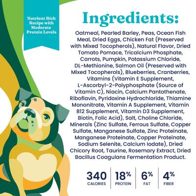 Show full view: Solid Gold Sensitive Stomach Oatmeal, Pearled Barley & Ocean Fish Meal Whole Grain Dry Dog Food, 24-lb bag slide 6 of 10