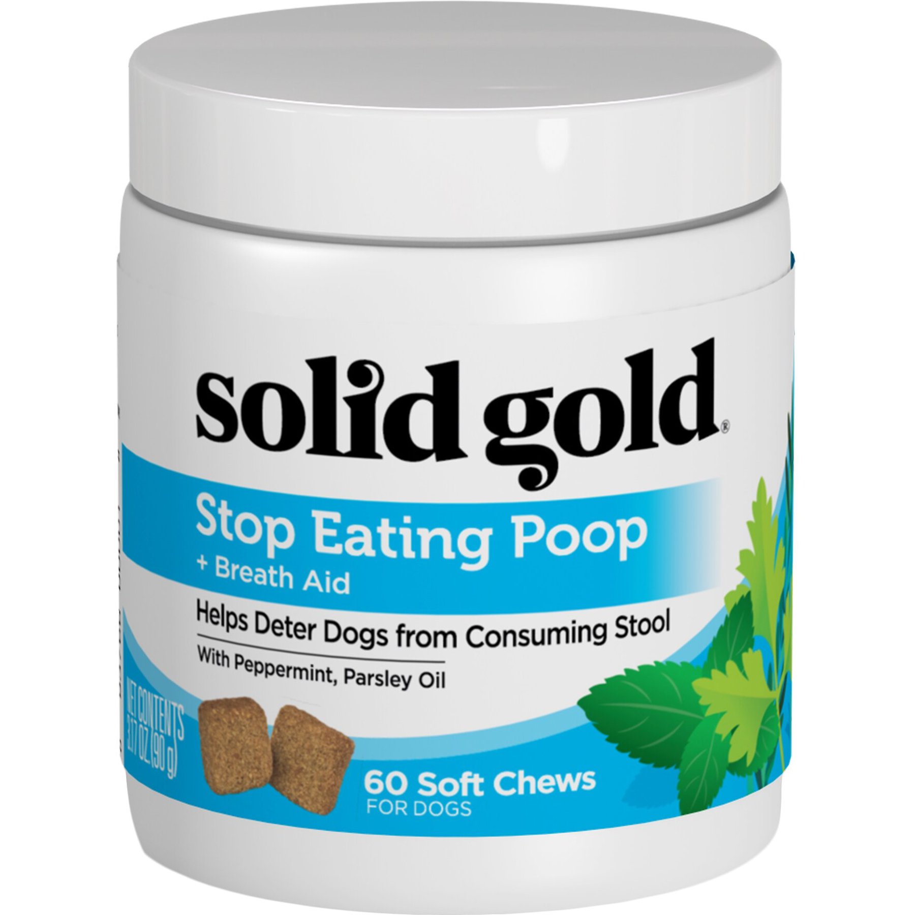 Breath Freshener Dog Eating Poop Pills SOLID GOLD Stop Eating Poop