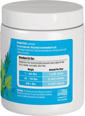 Show full view: Solid Gold Stop Eating Poop + Breath Aid Soft Chews Grain-Free Supplements for Dogs, 60 count slide 6 of 10