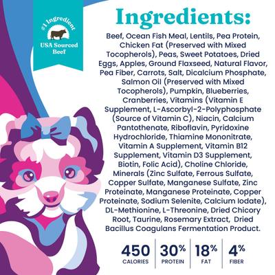 Show full view: Solid Gold Toy & Small Breed Grain-Free Real Beef, Sweet Potato & Apple Dry Dog Food, 11-lb bag slide 6 of 11