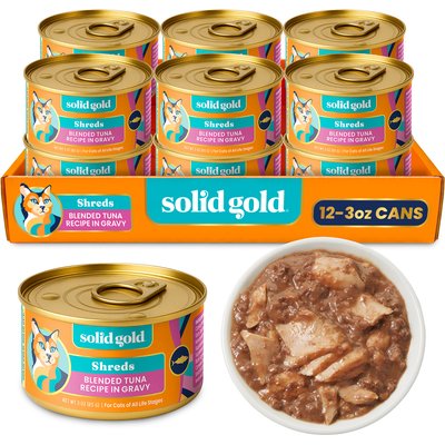 Solid Gold Solid Gold New Moon Blended Tuna Recipe in Gravy Cat Food, 3-oz, 12 ct