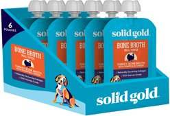 Solid Gold Turkey Bone Broth with Pumpkin & Ginger Dog Food Topper, 48-oz bundle 