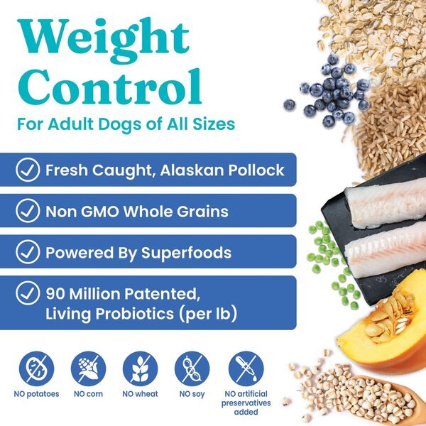 Solid Gold Weight Control Low-Fat & Low-Calorie Alaskan Pollock Whole Grain Dry Dog Food