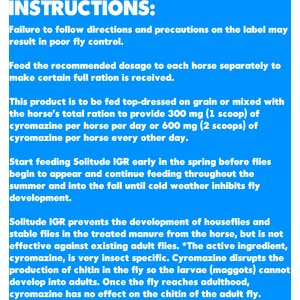 Solitude IGR Horse Fly Preventive, 20-lb bucket