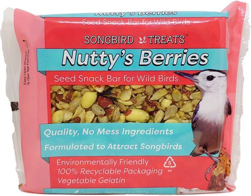 Show full view: Songbird Treats Nutty's Berries Seed Bar Bird Treats, 8-oz cake, 12 count slide 2 of 5