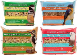 Songbird Treats Seed Bar Variety Pack Bird Treats, 4 count