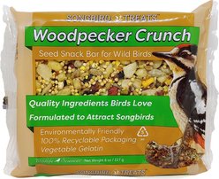 Songbird Treats Woodpecker Crunch Seed Bar Bird Treats, 8-oz cake, case of 12 slide 2 of 4
