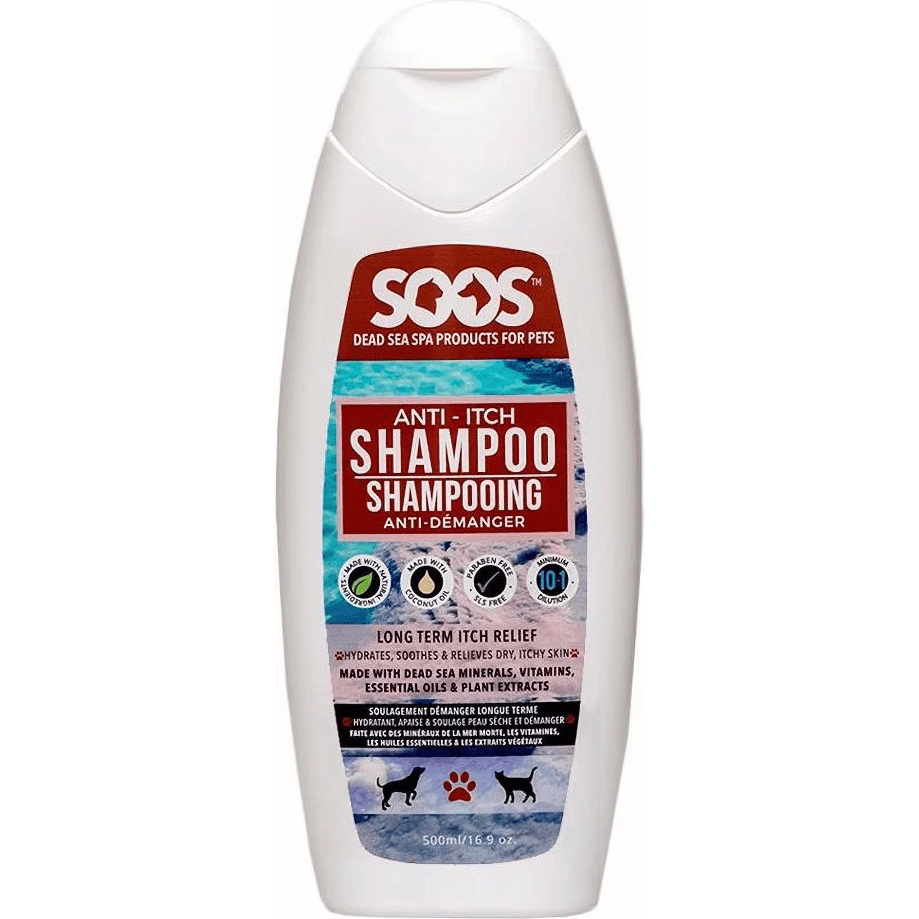 Soos Pets Anti-Itch Dog Shampoo, 16.9-fl oz bottle