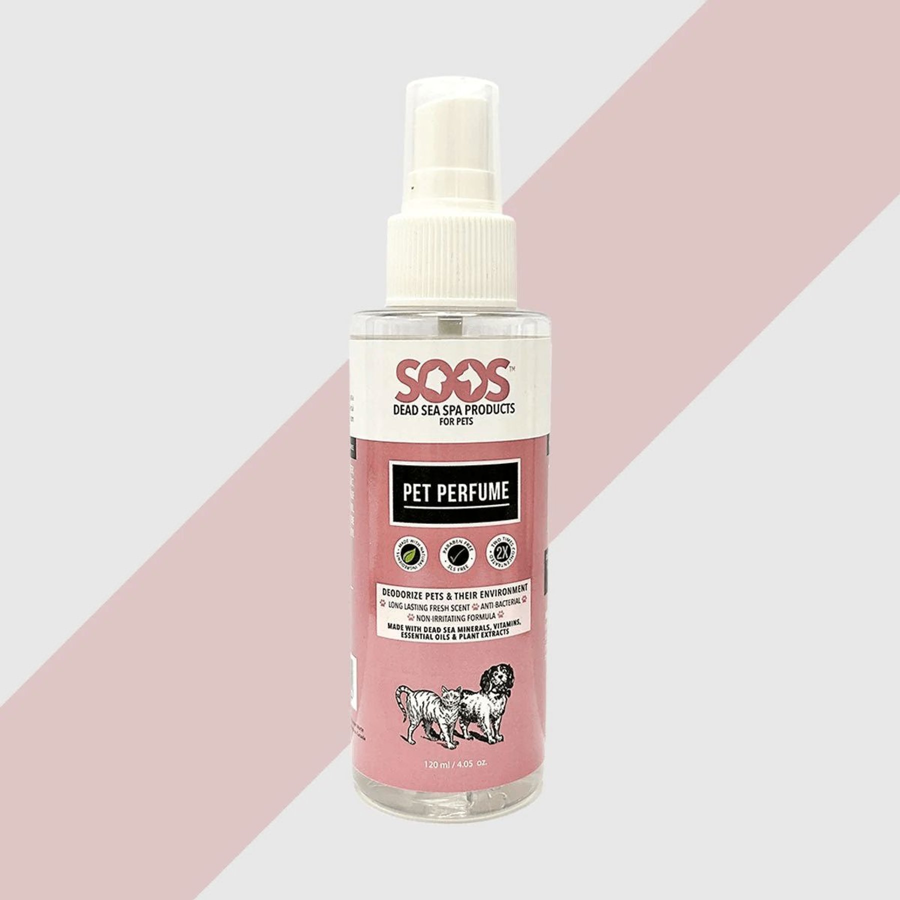 Soos Pets Dog & Cat Perfume Spray, 4-fl oz bottle