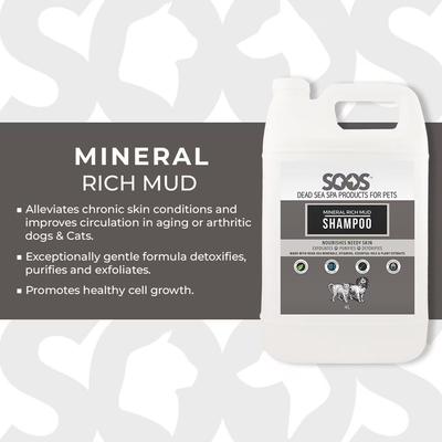 Show full view: Soos Pets Mineral Rich Mud Dog & Cat Shampoo, 135-fl oz bottle slide 4 of 8