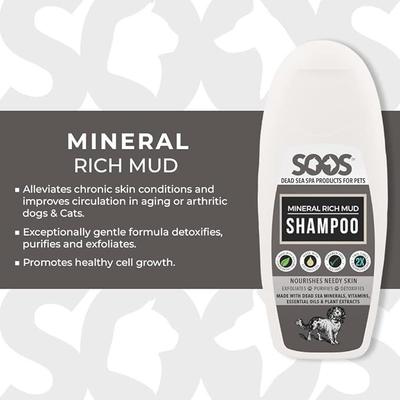 Show full view: Soos Pets Mineral Rich Mud Dog & Cat Shampoo, 8-fl oz bottle slide 3 of 7
