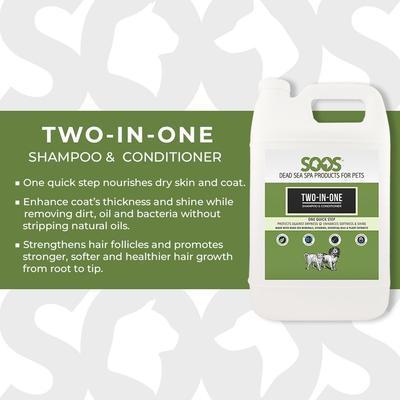 Show full view: Soos Pets Two-in-One Dog & Cat Shampoo & Conditioner, 135-fl oz bottle slide 4 of 8