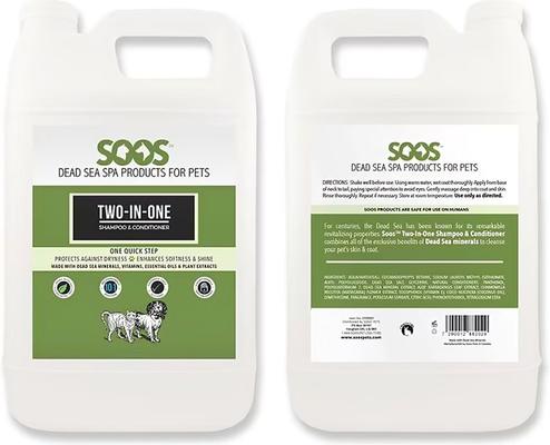 Show full view: Soos Pets Two-in-One Dog & Cat Shampoo & Conditioner, 135-fl oz bottle slide 3 of 8
