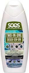 Soos Pets Two-in-One Dog & Cat Shampoo & Conditioner, 16.9-fl oz bottle