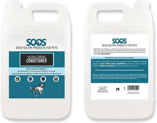 Show full view: Soos Pets Ultra Creme Dog & Cat Conditioner, 135-fl oz bottle slide 3 of 7