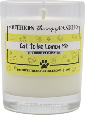 Show full view: Southern Therapy Candles Cat to be Lemon Me Odor Eliminator Candle slide 1 of 3