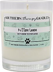 Southern Therapy Candles Kitten Linen Odor Eliminator Candle slide 1 of 2