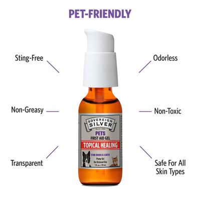 Show full view: Sovereign Silver Pets First Aid Gel for Dogs & Cats, 1-fl oz bottle slide 5 of 7