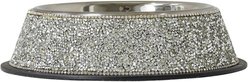 Sparkles Home Luminous Rhinestone Dog Bowl, Silver, 1.75-cup slide 2 of 3