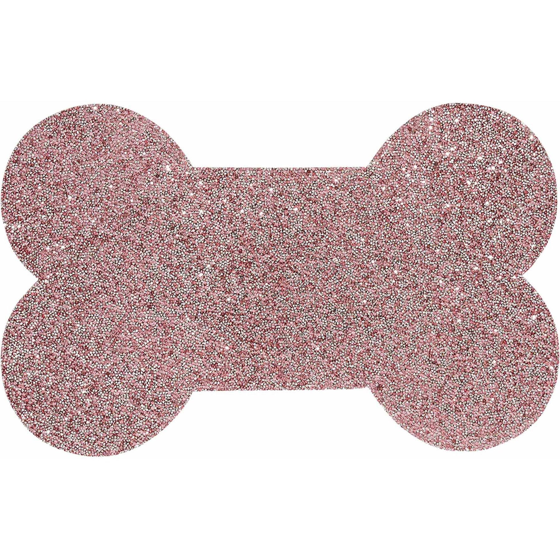 Sparkles Home Rhinestone Dog Bone Placemat, Pink