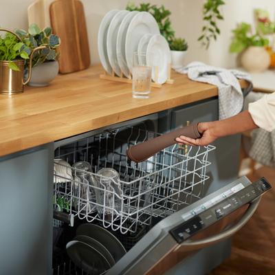 Show full view: Speckle & Spot by Ore' Originals Pet Silicone Dog & Cat Placemat, Chocolate slide 4 of 7