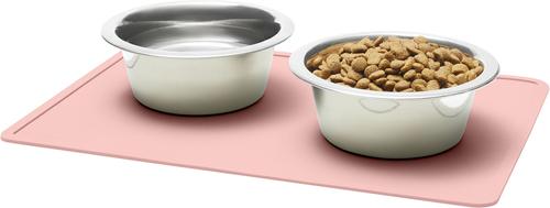 Show full view: Speckle & Spot by Ore' Originals Pet Silicone Dog & Cat Placemat, Pink slide 5 of 7