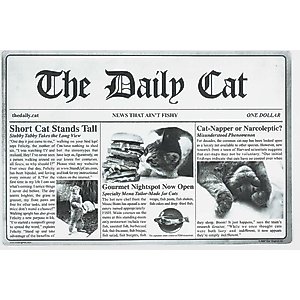 Speckle & Spot by Ore' Originals Pet The Daily Cat Placemat