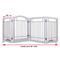 Show in main carousel: Spirich Extra Wide Freestanding Wire Dog Gate, White slide 3 of 9