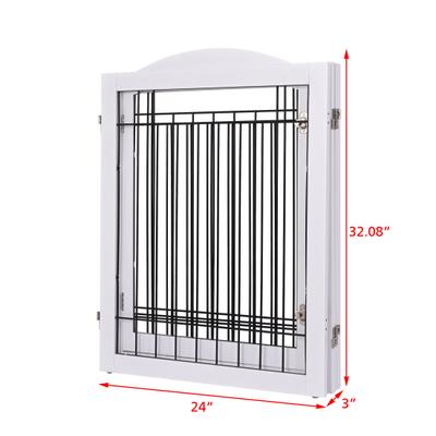 Show full view: Spirich Extra Wide Freestanding Wire Dog Gate, White slide 4 of 9