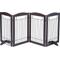 Show in main carousel: Spirich Freestanding Black Wire Dog Gate, Espresso, 4 Panel slide 8 of 11