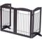Show in main carousel: Spirich Freestanding Black Wire Dog Gate, Espresso, 4 Panel slide 9 of 11