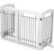 Show in main carousel: Spirich Freestanding Black Wire Dog Gate, White, 4 Panel slide 8 of 10