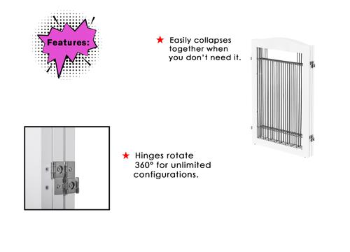 Show full view: Spirich Freestanding Foldable Wire Dog Gate, 3 Panel slide 5 of 9