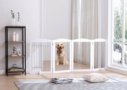 Spirich Freestanding Foldable Wire Dog Gate, 4 Panel slide 1 of 9