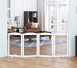 Spirich Freestanding Foldable Wire Dog Gate, 4 Panel slide 2 of 9
