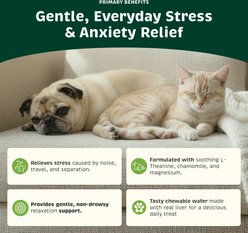 Spirited Paw Calming Chewable Wafer Supplement for Dogs & Cats, 90 count slide 2 of 5
