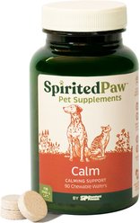 Spirited Paw Calming Chewable Wafer Supplement for Dogs & Cats, 90 count