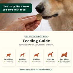 Spirited Paw Health + Vitality Chewable Wafer Vitamin Supplement for Dogs, 90 count slide 2 of 5