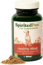 Spirited Paw Healthy Mind Powder Supplement for Dogs, 3.35-oz