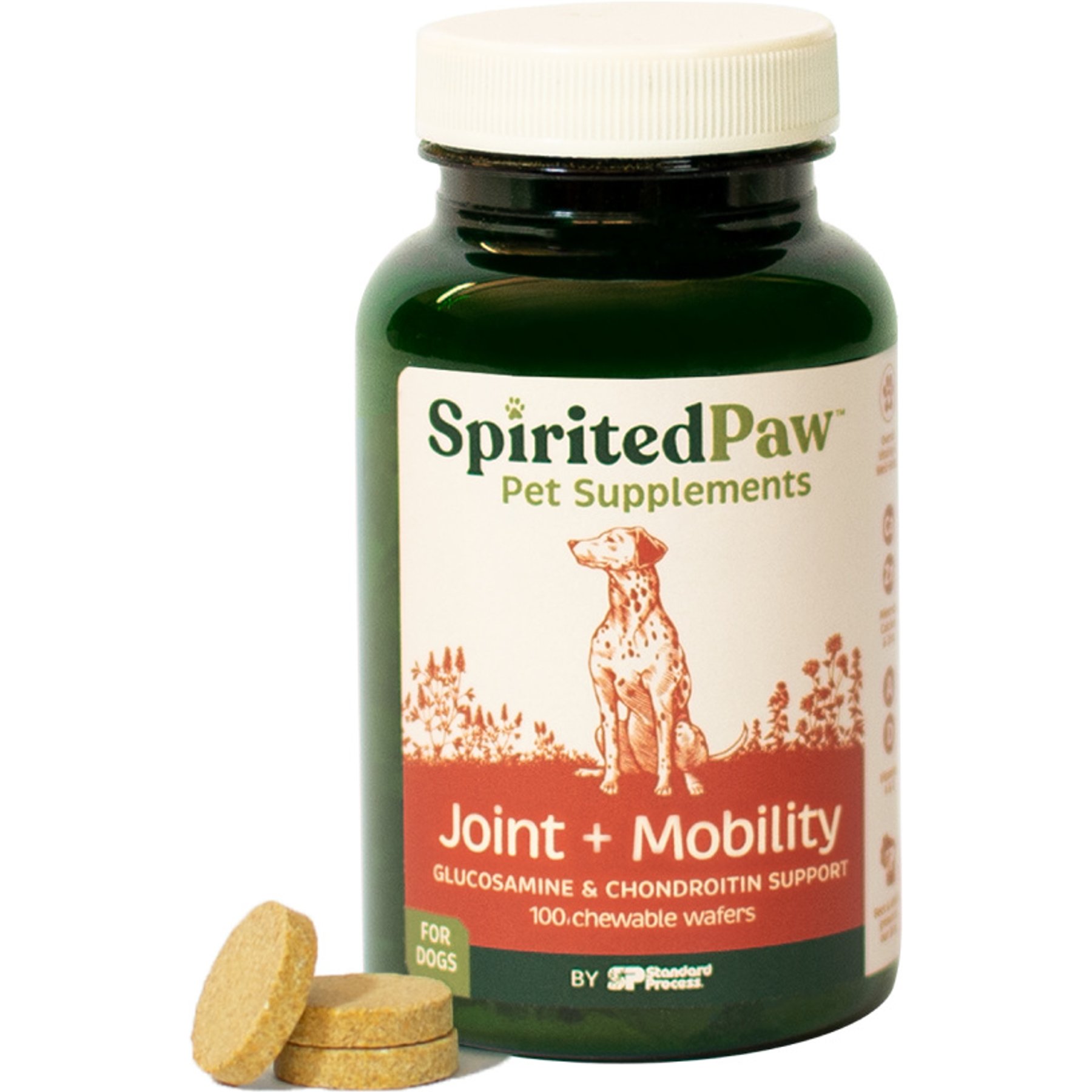 Spirited Paw Joint + Mobility Chewable Wafer Supplement for Dogs, 100 count