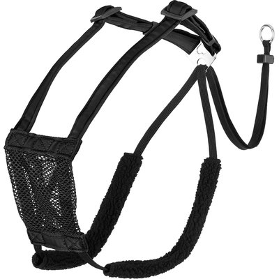 Sporn Mesh No Pull Dog Harness, Black, Large/X-Large: 16 to 24-in neck, Sporn