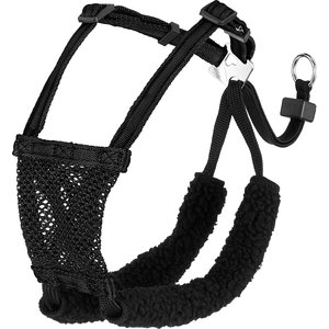 Sporn Comfort Training Mesh No Pull Dog Harness, Black, Small: 9 to 12-in neck