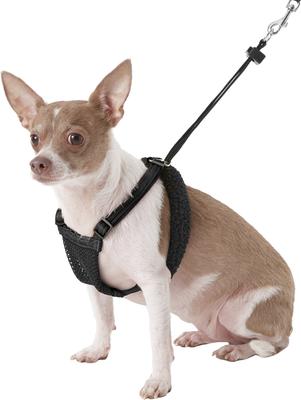 Show full view: Sporn Comfort Training Mesh No Pull Dog Harness, Black, Small: 9 to 12-in neck slide 4 of 11