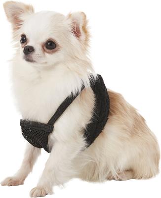 Show full view: Sporn Comfort Training Mesh No Pull Dog Harness, Black, X-Small: 8 to 10-in neck slide 3 of 10