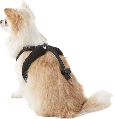 Show full view: Sporn Comfort Training Mesh No Pull Dog Harness, Black, X-Small: 8 to 10-in neck slide 4 of 10