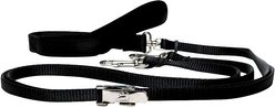 Sporn Double Dog Leash, Black, Medium/Large: 5-ft long, 5/8-in wide slide 2 of 5