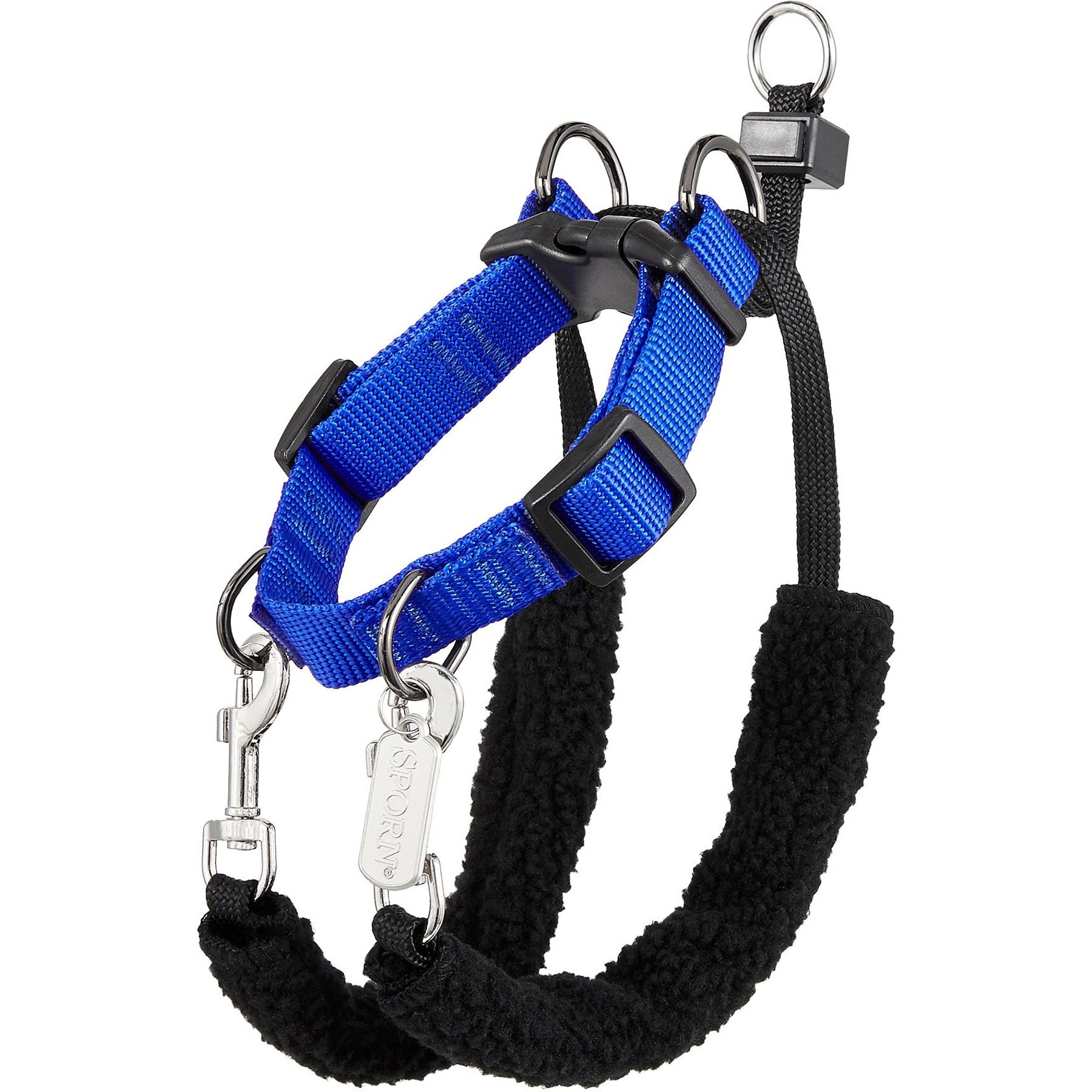 Sporn Original No Pull Training Halter Dog Harness, Blue, Small: 9 to 12-in neck