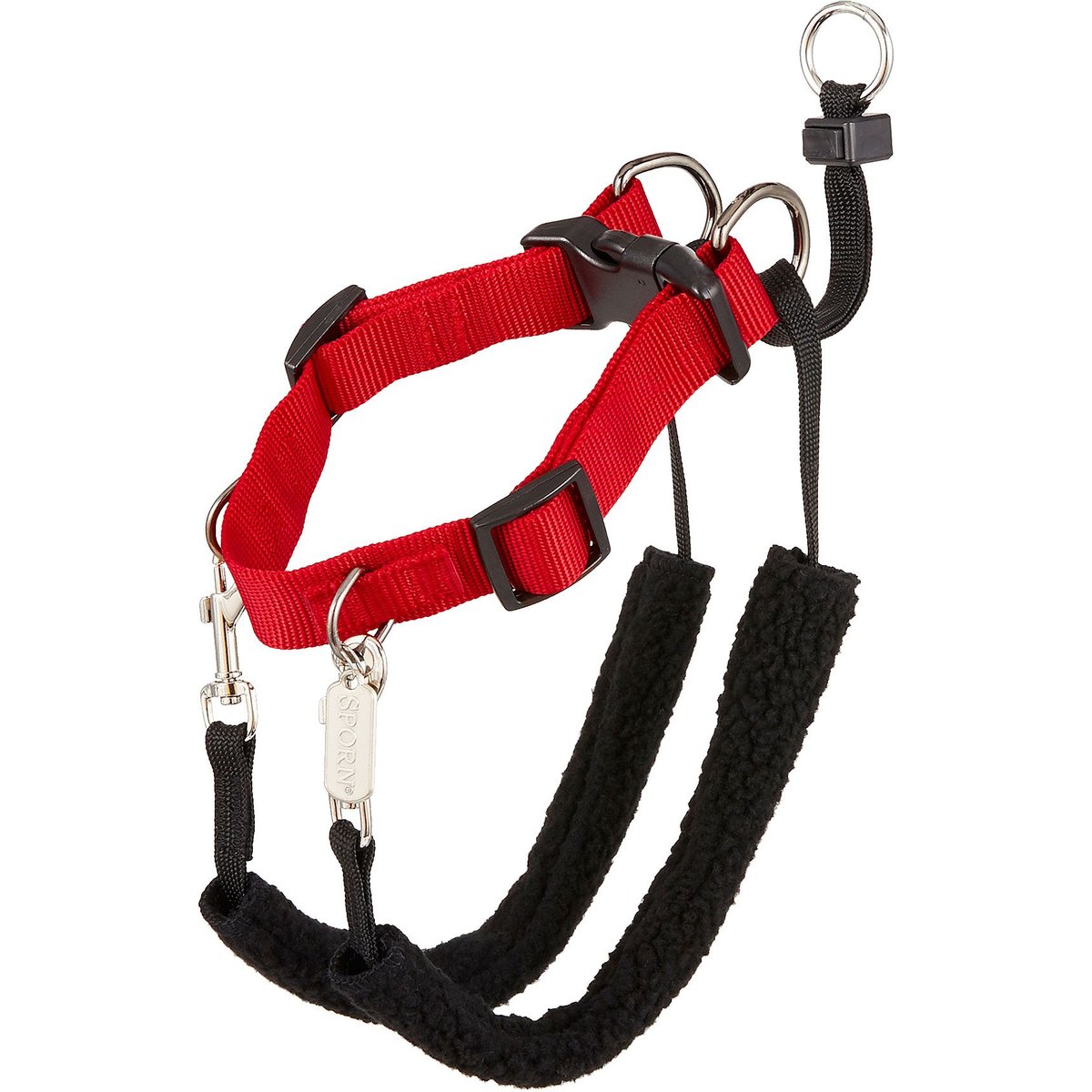 Sporn Original No Pull Training Halter Dog Harness, Red, Medium: 12 to 17-in neck